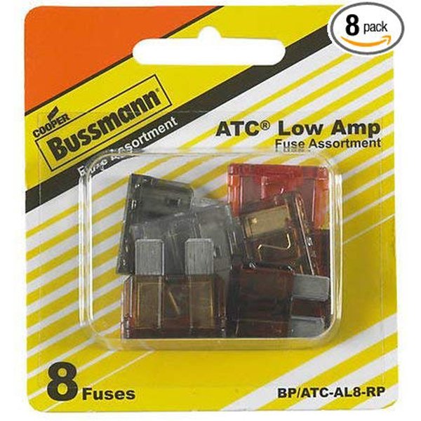 Eaton Bussmann Automotive Fuse Kits, Not Rated, 8 PK BP/ATC-AL8-RP